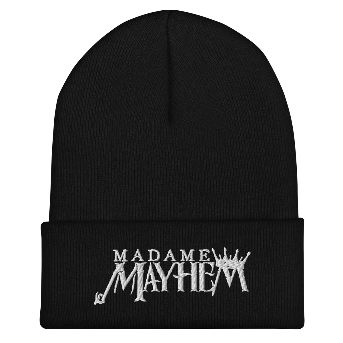 "Headcase" Cuffed Beanie - Black