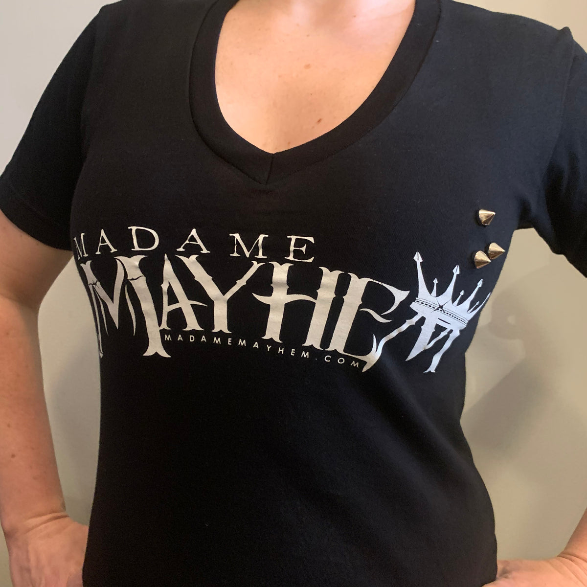 Logo Studded Ladies Tee