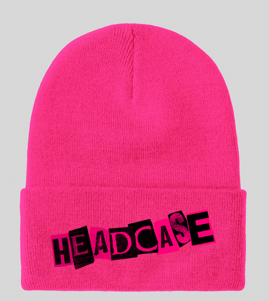 "Headcase" Cuffed Beanie - Hot Pink