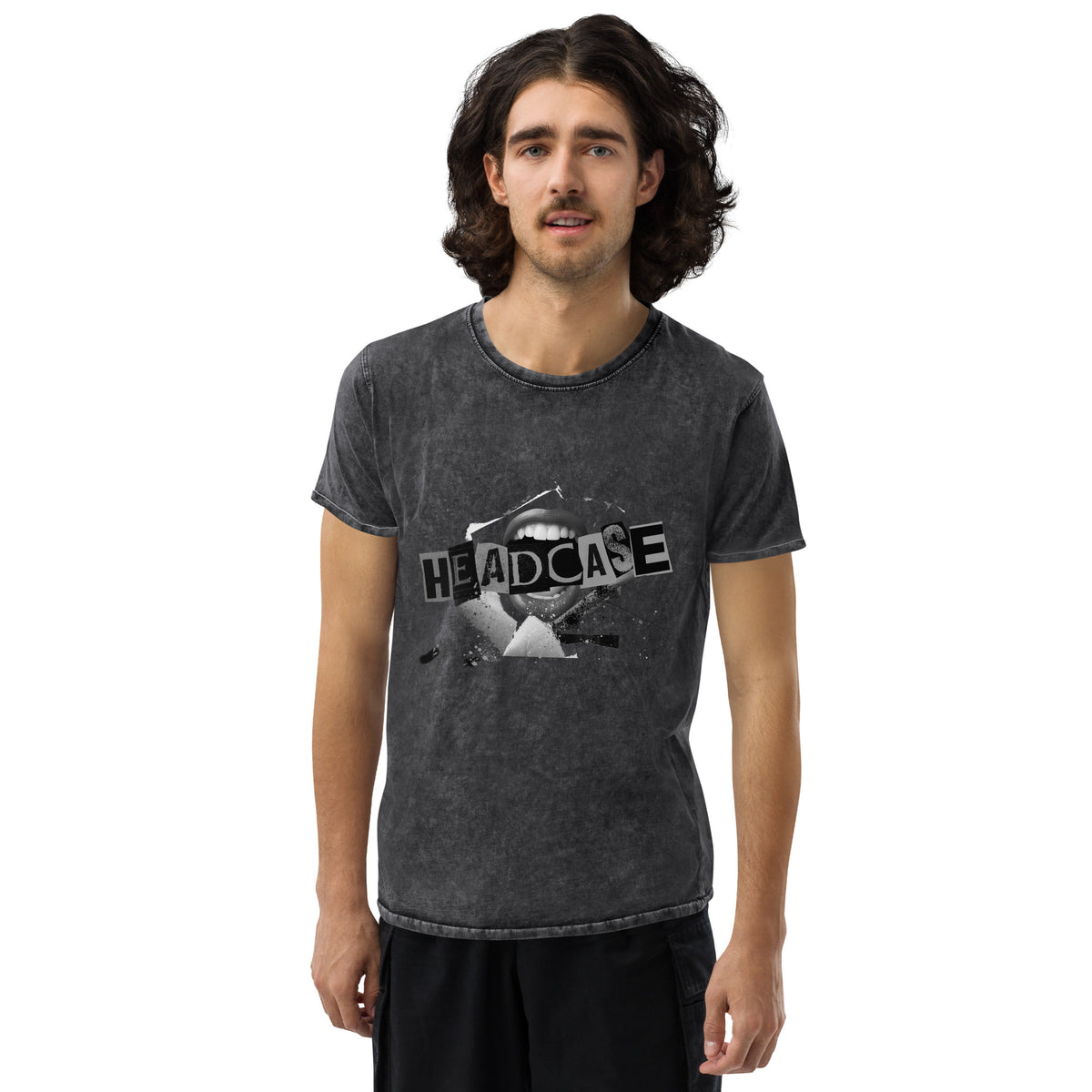 "Headcase" Vintage Wash T-Shirt - Gray