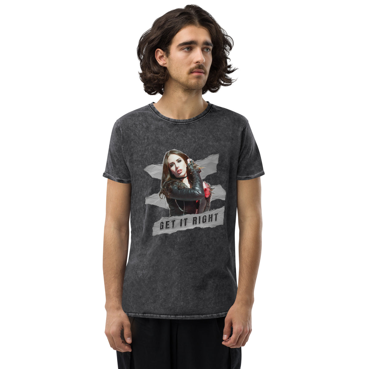 "Get It Right" Denim T-Shirt