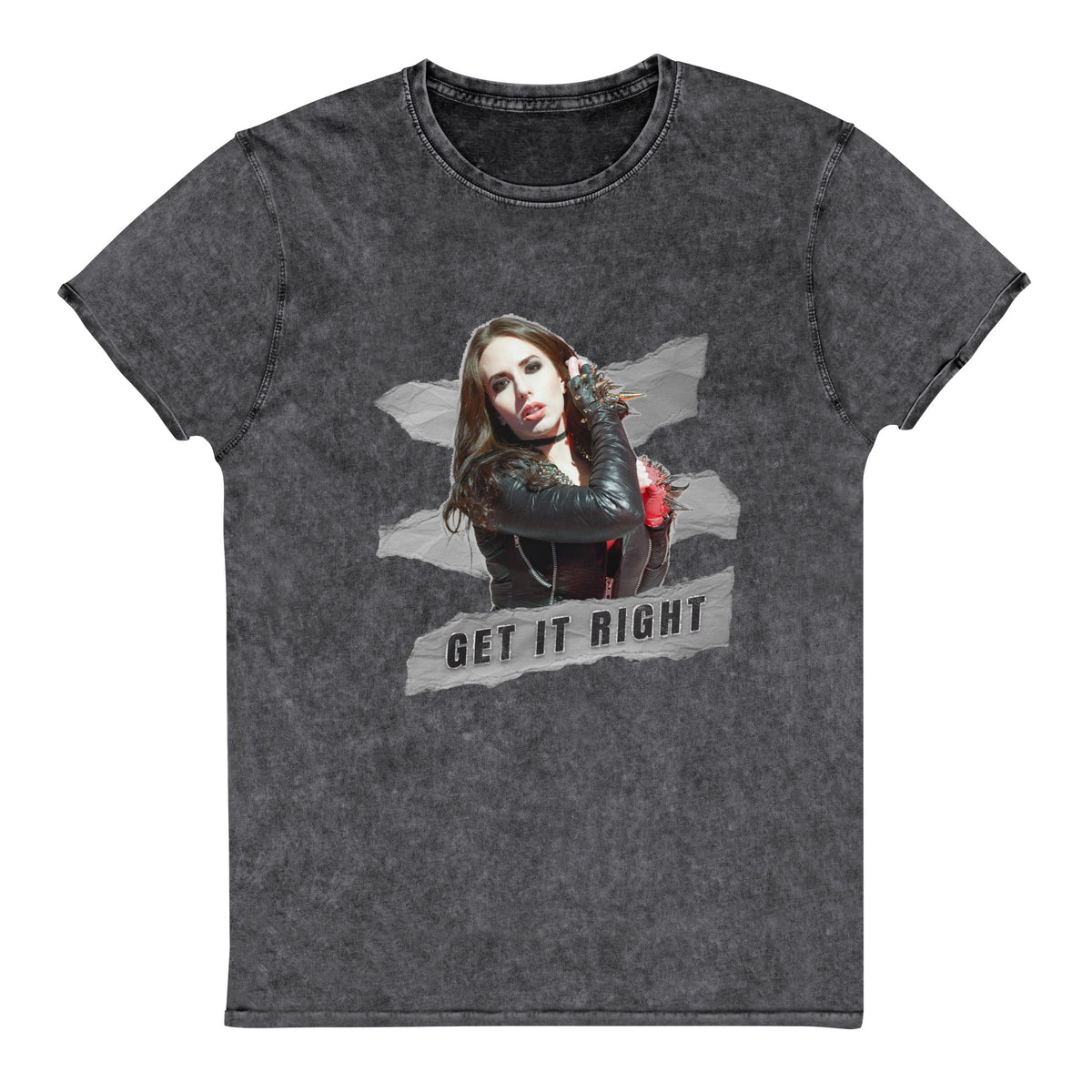 "Get It Right" Denim T-Shirt