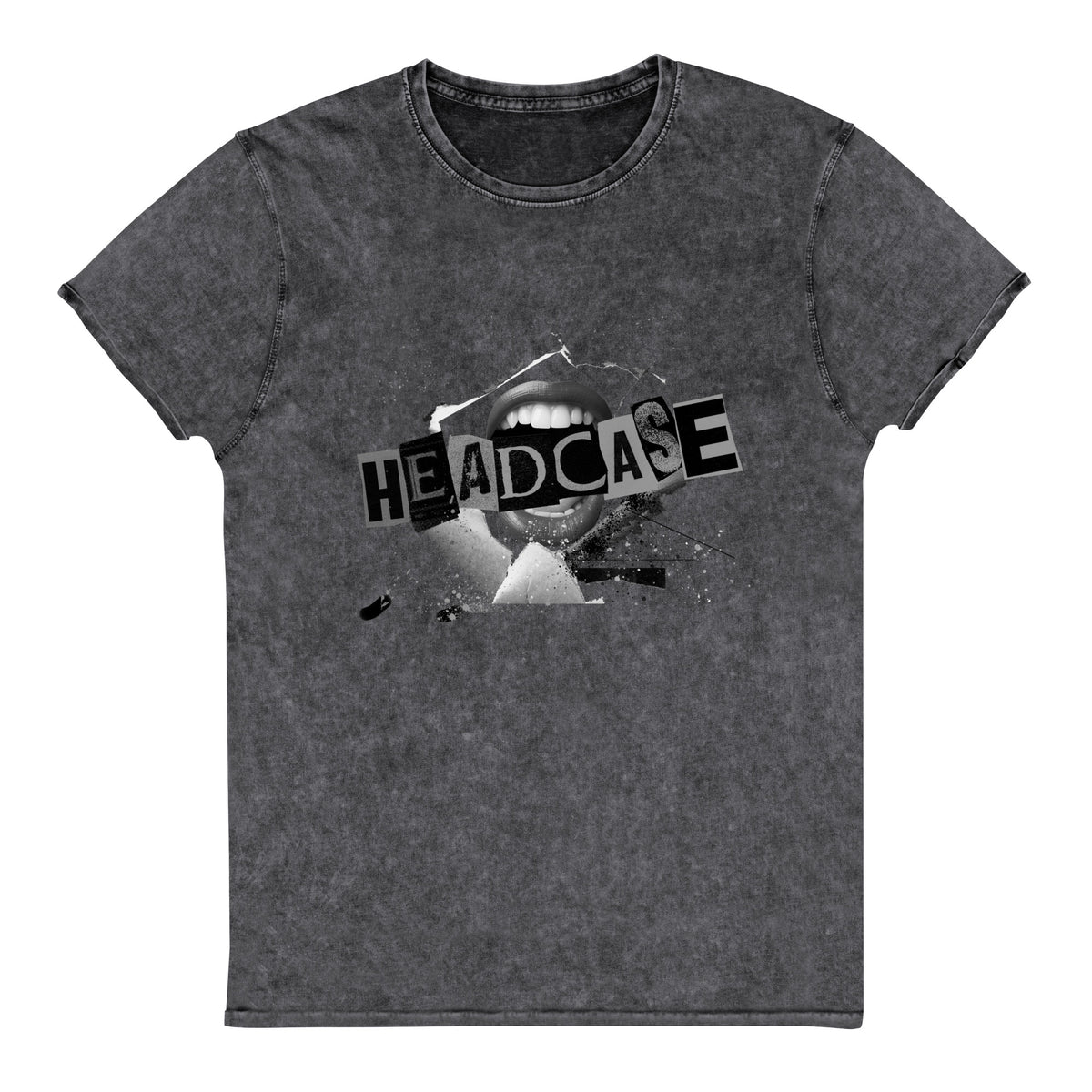 "Headcase" Vintage Wash T-Shirt - Gray