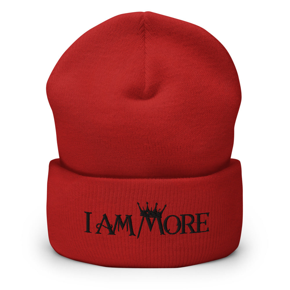 "I Am More" Beanie (Grey or Red w/ Black)