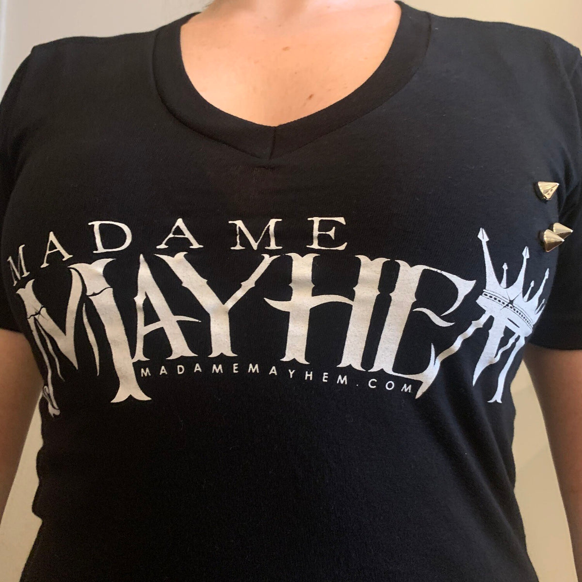 Logo Studded Ladies Tee