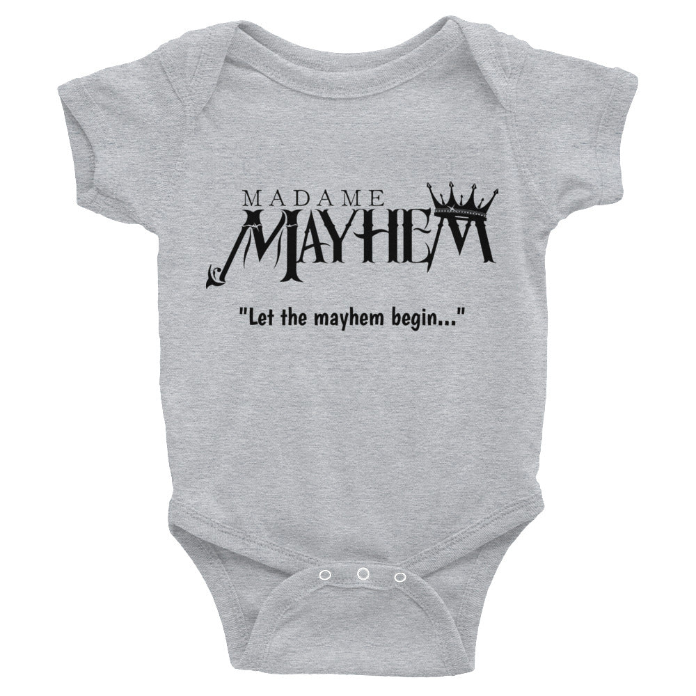 "Let The Mayhem Begin" Onesie